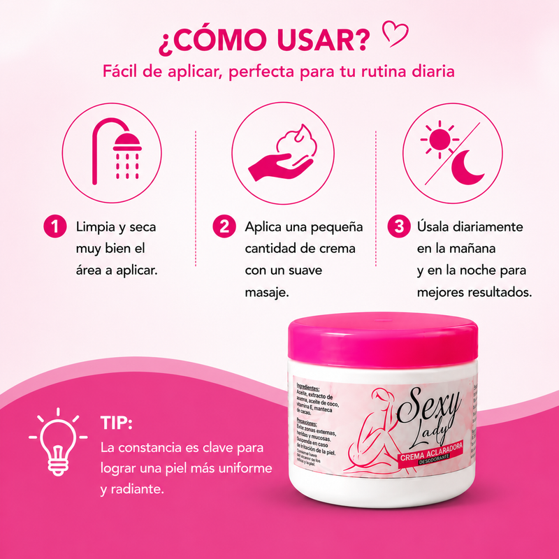 CREMA ACLARADORA PARA AXILAS, CODOS Y MAS 2