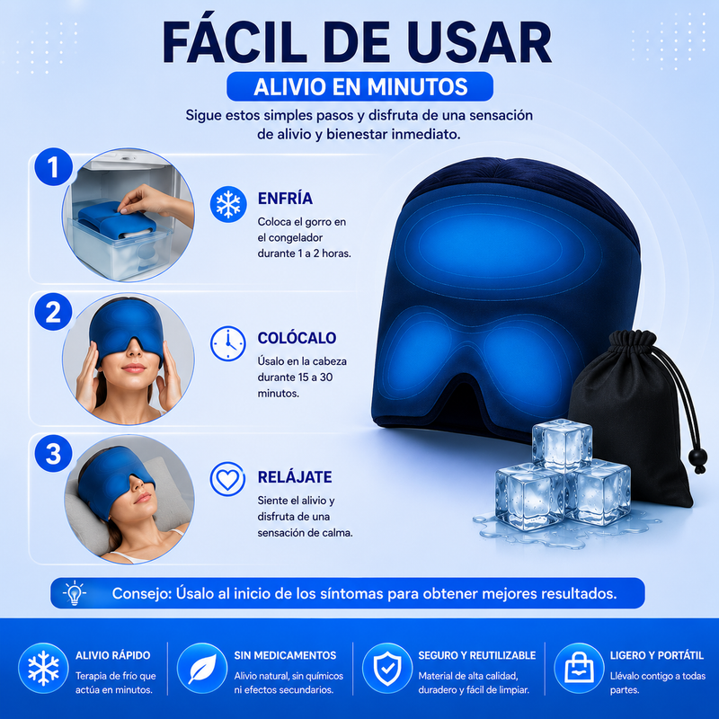 GORROS ANTI MIGRAÑA GEL 3